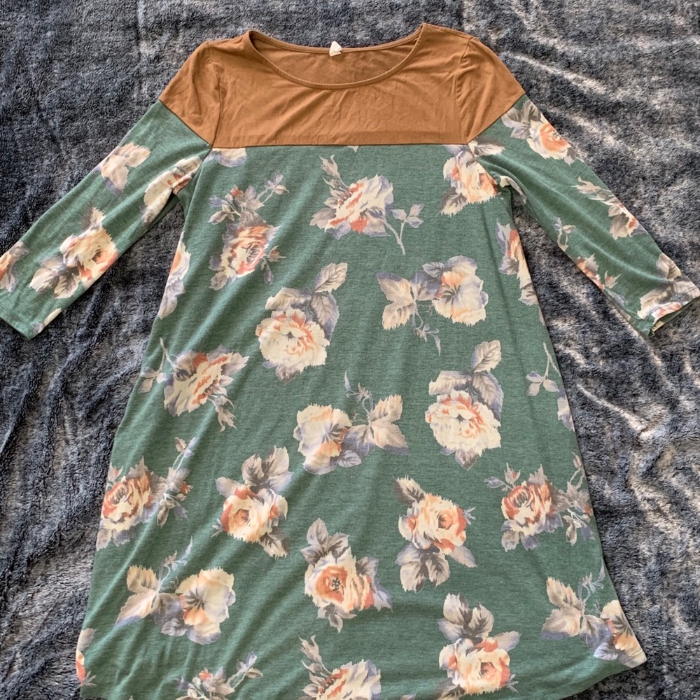 Pinkblush floral maternity dress